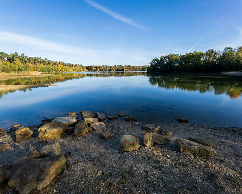 self creek close to lake greeson